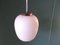 Danish Opaline Glass Suspension Lamp by Bent Karlby for Lyfa, 1950s, Image 2