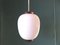 Danish Opaline Glass Suspension Lamp by Bent Karlby for Lyfa, 1950s 1
