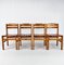 Vintage French Chairs in Pine, 1970s, Set of 4, Image 9