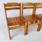 Vintage French Chairs in Pine, 1970s, Set of 4 1