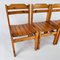 Vintage French Chairs in Pine, 1970s, Set of 4, Image 1