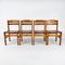 Vintage French Chairs in Pine, 1970s, Set of 4, Image 8