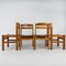Vintage French Chairs in Pine, 1970s, Set of 4 6