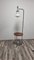 Mid-Century Stehlampe aus Glas und Metall 9