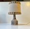 Vintage Danish Ceramic Hippie Table Lamp with Painted Flowers, 1970s, Image 7