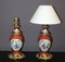 Porcelain Lamps with Chinese Decoration and Gilt Bronze Frame, 1890s, Set of 2, Image 1