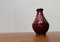 Mid-Century Italian Red Ceramic Vase from Bitossi, 1960s 11