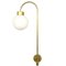 Wall Light with Gilt Chrome Metal, Set of 2 3