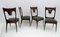 Mid-Century Modern Dining Chairs in Walnut and Bouclè by Ico & Luisa Parisi for Ariberto Colombo, 1950s, Set of 4, Image 1