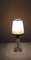 Lampe de Bureau Vintage avec Pied en Verre Cristal, 1970s 4