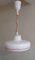 Lámpara de techo vintage de plástico blanco, años 70, Imagen 1