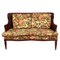 Englisches Vintage 2-Sitzer Sofa mit floralem Bezug 1