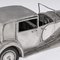 20th Century Silver Bugatti Royale Type 41 Car Model by L. Donati, 1960s, Image 27