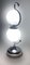 Lámpara de mesa italiana de cromo y vidrio opalino, años 60, Imagen 2