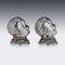 19th Century Victorian Silver Novelty Salt & Pepper, London, England, 1880s, Set of 2 6