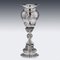 Copa de vino alemana de plata del siglo XIX, Hanau, década de 1850, Imagen 4