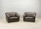 Brown Leather Lounge Chairs from Leolux, Netherlands, 1970s, Set of 2 1