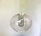 Space Age Deckenlampe aus Muranoglas & verchromtem Aluminium von Doria Leuchten, 1970er 2