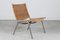 Sessel mit Metallgestell und Geflochtenem Rohr im Stil von Poul Kjærholm, Dänemark, 1960er 2