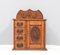 Arts & Crafts Wall Cabinet in Hand-Carved Oak, 1900s, Image 2