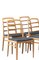 Chaises Reno Vintage en Chêne par Bertil Fridhagen pour Bodafors, 1960, Set de 4 7