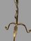 French Gilt Wrought Iron Floor Lamp, 1950s 14