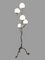 French Gilt Wrought Iron Floor Lamp, 1950s 4