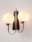 Mid-Century Italian Chrome & Opaline Glass Sconce 1