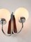 Mid-Century Italian Chrome & Opaline Glass Sconce 3