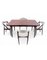Mesa de comedor y sillas de palisandro, Dinamarca, años 60. Juego de 5, Imagen 2