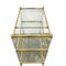 Vintage Brass and Acrylic Glass Trolley 2