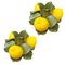 Porcelain Lemon Candleholders, Set of 2, Image 1