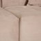 Fabric 4-Seater Sofa in Beige Velvet Upholstery from IconX Studios 3