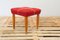 Mid-Century Czechoslovakian Upholstered Stool by Uluv, 1960s 9