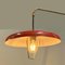 Telescoping Wall Lamp with Red Metal Shade and Counter Weight from Stilnovo, 1950s 11