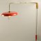 Telescoping Wall Lamp with Red Metal Shade and Counter Weight from Stilnovo, 1950s 14