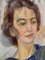 Artista sueco, Retrato de una dama con fondo frondoso, 1938, Pintura al óleo, Imagen 15
