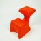 Red Plastic Children's Chair by Luigi Colani for Top System Burkhard Lübke Germany, 1970s 8