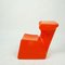 Red Plastic Children's Chair by Luigi Colani for Top System Burkhard Lübke Germany, 1970s 7