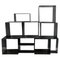 Italian Modern Squared Modular Bookcase or Display in Smoked Acrylic Glass, 1990s, Set of 10 1