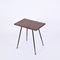 Mid-Century Italian Rectangular Side Table in Teak and Enameled Metal, 1950s, Image 13