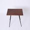 Mid-Century Italian Rectangular Side Table in Teak and Enameled Metal, 1950s 7