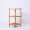 Italian Triangular Bamboo and Rattan Corner Bookcase in the style of Franco Albini, 1970s 7