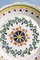 Polychrome Flower Wreath Plate from Nevers Faience, Image 2