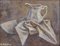 Gilbert Pastor, Natura morta con brocca, Olio su tavola, Metà del XX secolo, Con cornice, Immagine 2