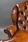 Antique Hand Dyed Leather Wing Back Sofa, 1880, Image 4