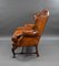 Antique Hand Dyed Leather Wing Back Sofa, 1880, Image 11