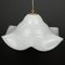 Large Italian Pendant Lamp in White Murano Glass, 1970s, Image 5