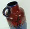 Vase Fat Lava Vintage Bleu et Rouge 2