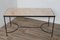 Vintage Coffee Table in Marble and Black Lacquered Metal, 1950 1